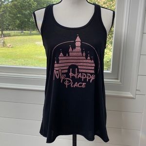 Disney Inspired Rose Gold Sparkle Tank, Size L